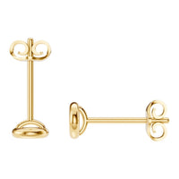 EA-5172 Yellow Gold Earrings UNSET - Top View