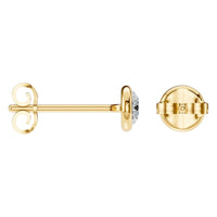 EA-5172 Yellow Gold Earrings SET - ANGLE