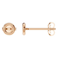 EA-5172 Rose Gold Earrings UNSET - Main View