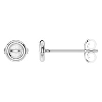 EA-5172 White Gold Earrings UNSET - Main View