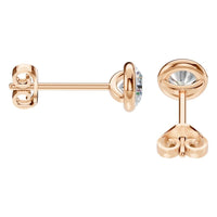 EA-5172 Rose Gold Earrings SET - Side View