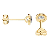 EA-5172 Yellow Gold Earrings SET - Side View