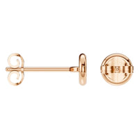 EA-5172 Rose Gold Earrings UNSET - ANGLE