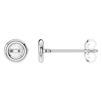 EA-5172 White Gold Earrings UNSET - Main View
