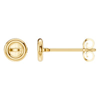 EA-5172 Yellow Gold Earrings UNSET - Main View