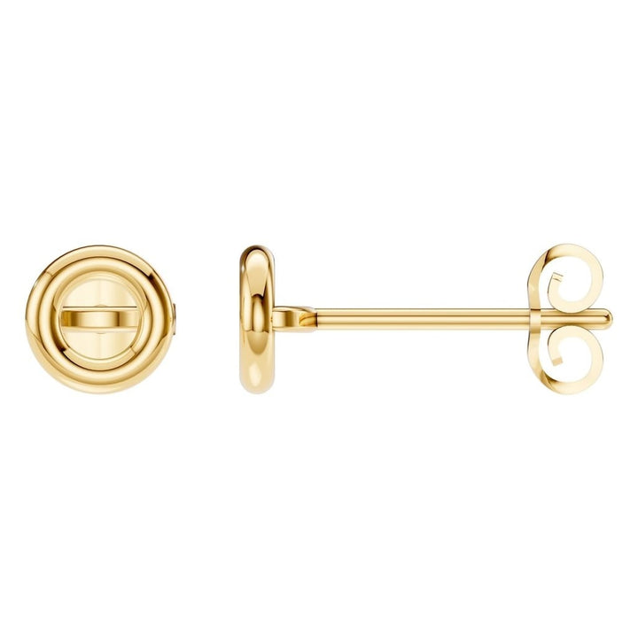 Solitaire Stud Earrings Mounting - Round 4.3-4.7mm