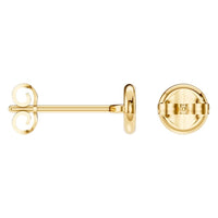 EA-5172 Yellow Gold Earrings UNSET - ANGLE