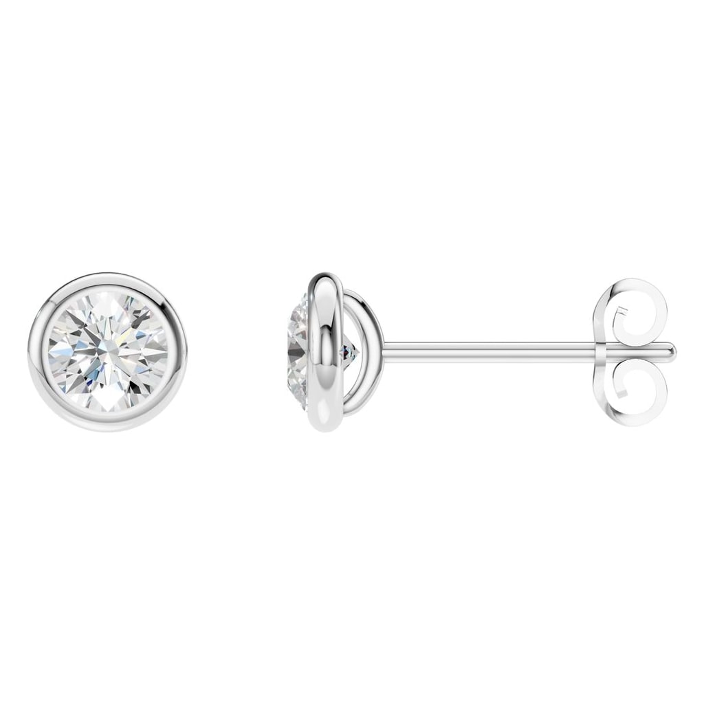 EA-5172 White Gold Earrings SET - Main View