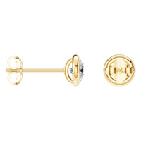 EA-5172 Yellow Gold Earrings SET - ANGLE
