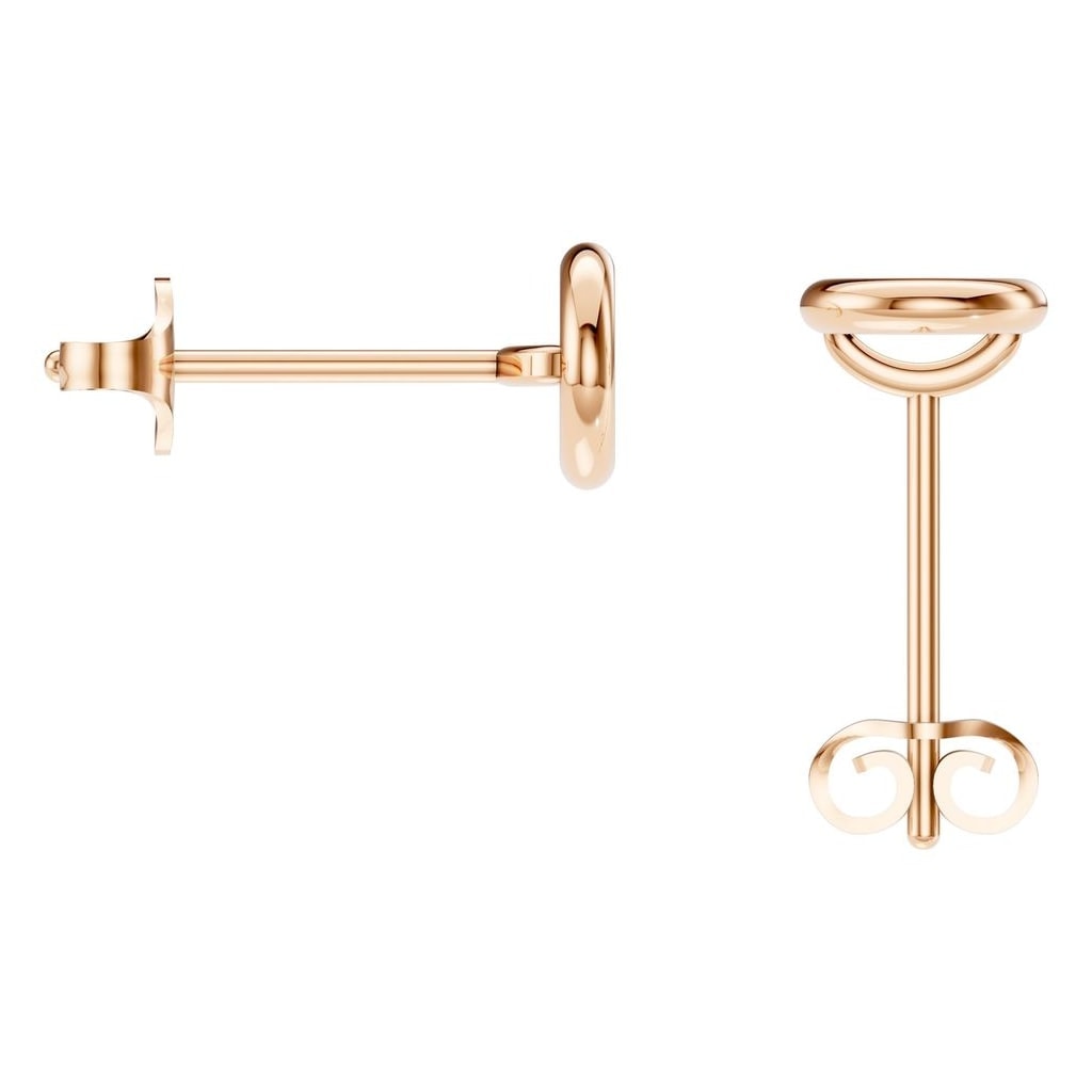 EA-5172 Rose Gold Earrings UNSET - BACK