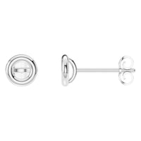 EA-5172 White Gold Earrings UNSET - Main View