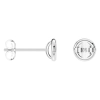 EA-5172 White Gold Earrings UNSET - ANGLE