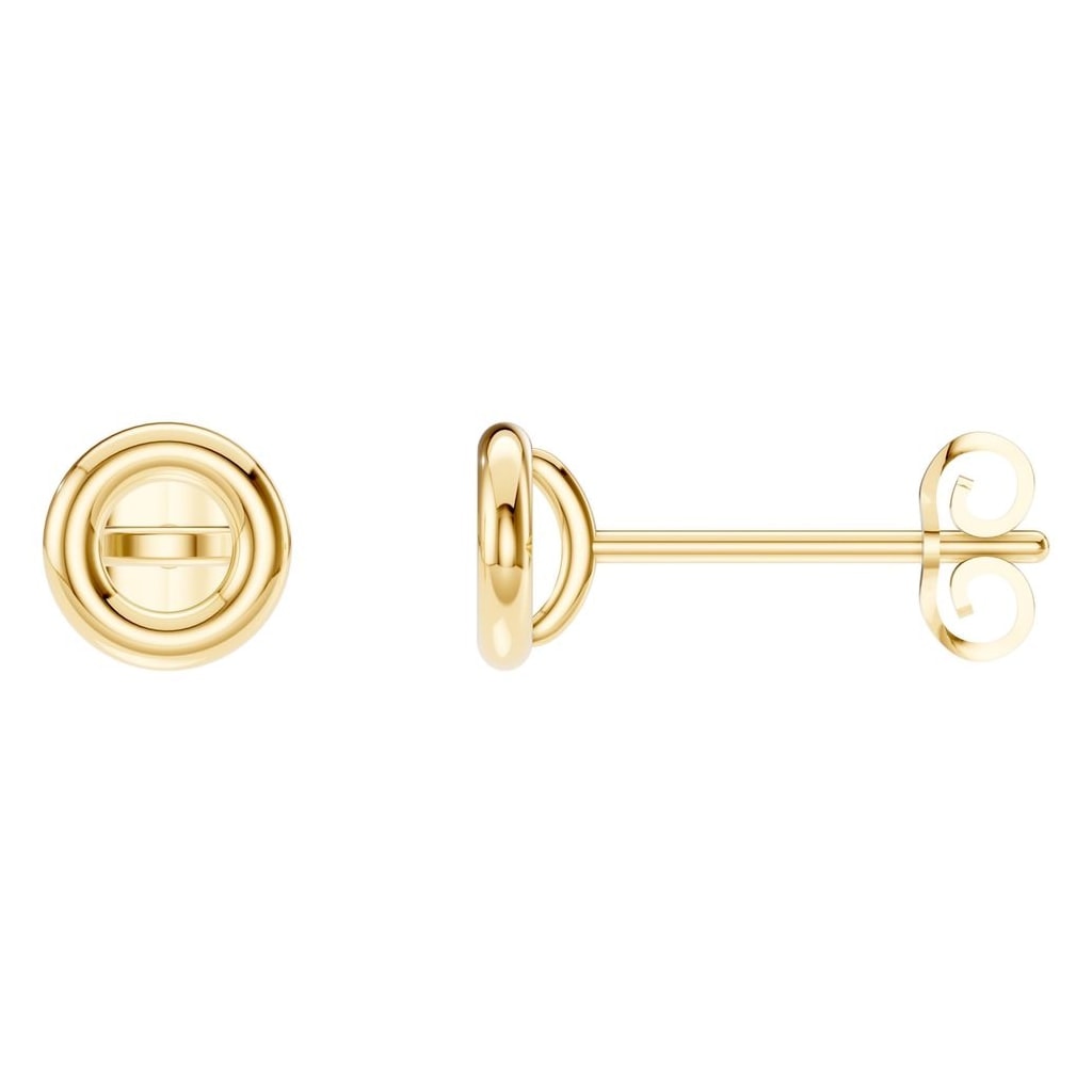 EA-5172 Yellow Gold Earrings UNSET - Main View