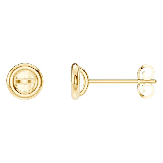 EA-5172 Yellow Gold Earrings UNSET - Main View