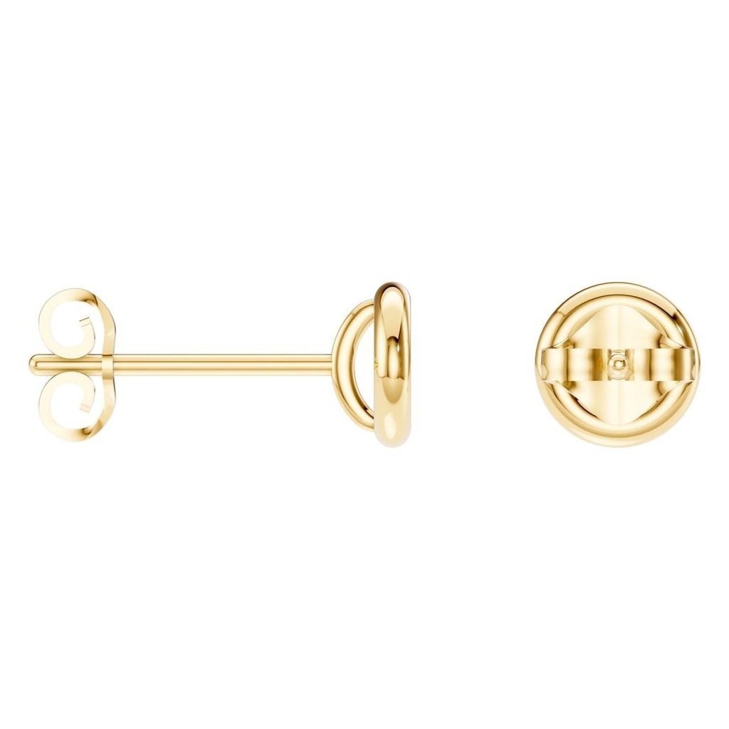 EA-5172 Yellow Gold Earrings UNSET - ANGLE