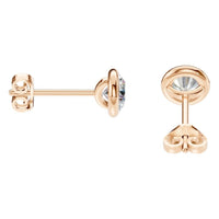 EA-5172 Rose Gold Earrings SET - Side View
