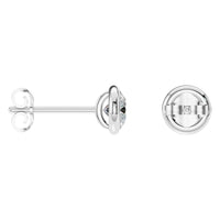EA-5172 White Gold Earrings SET - ANGLE