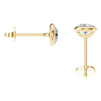 EA-5172 Yellow Gold Earrings SET - BACK