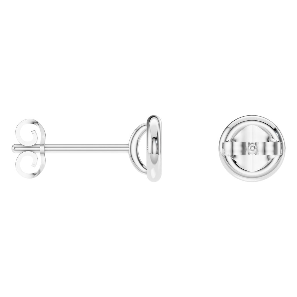 EA-5172 White Gold Earrings UNSET - ANGLE