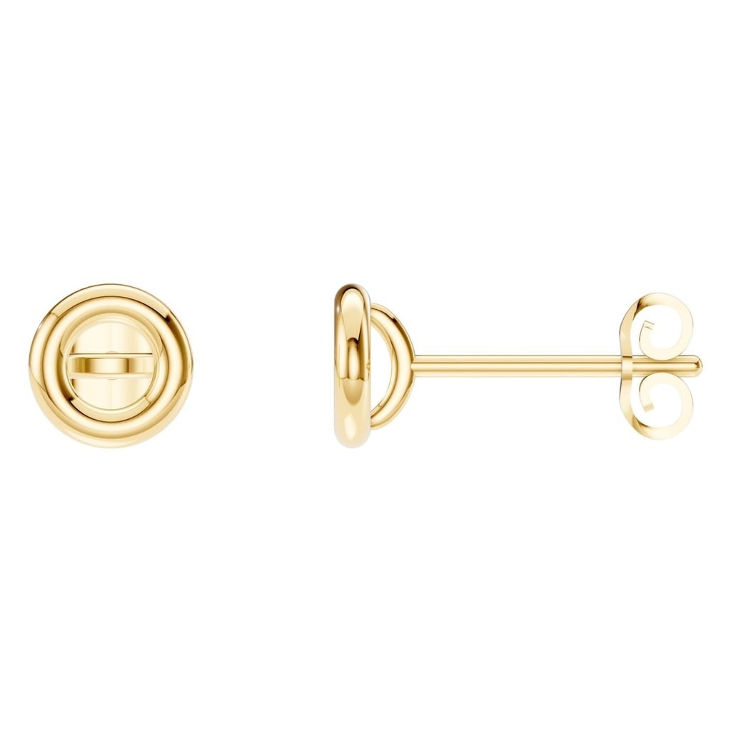 EA-5172 Yellow Gold Earrings UNSET - Main View