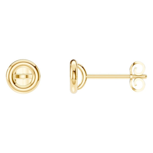 EA-5172 Yellow Gold Earrings UNSET - Main View