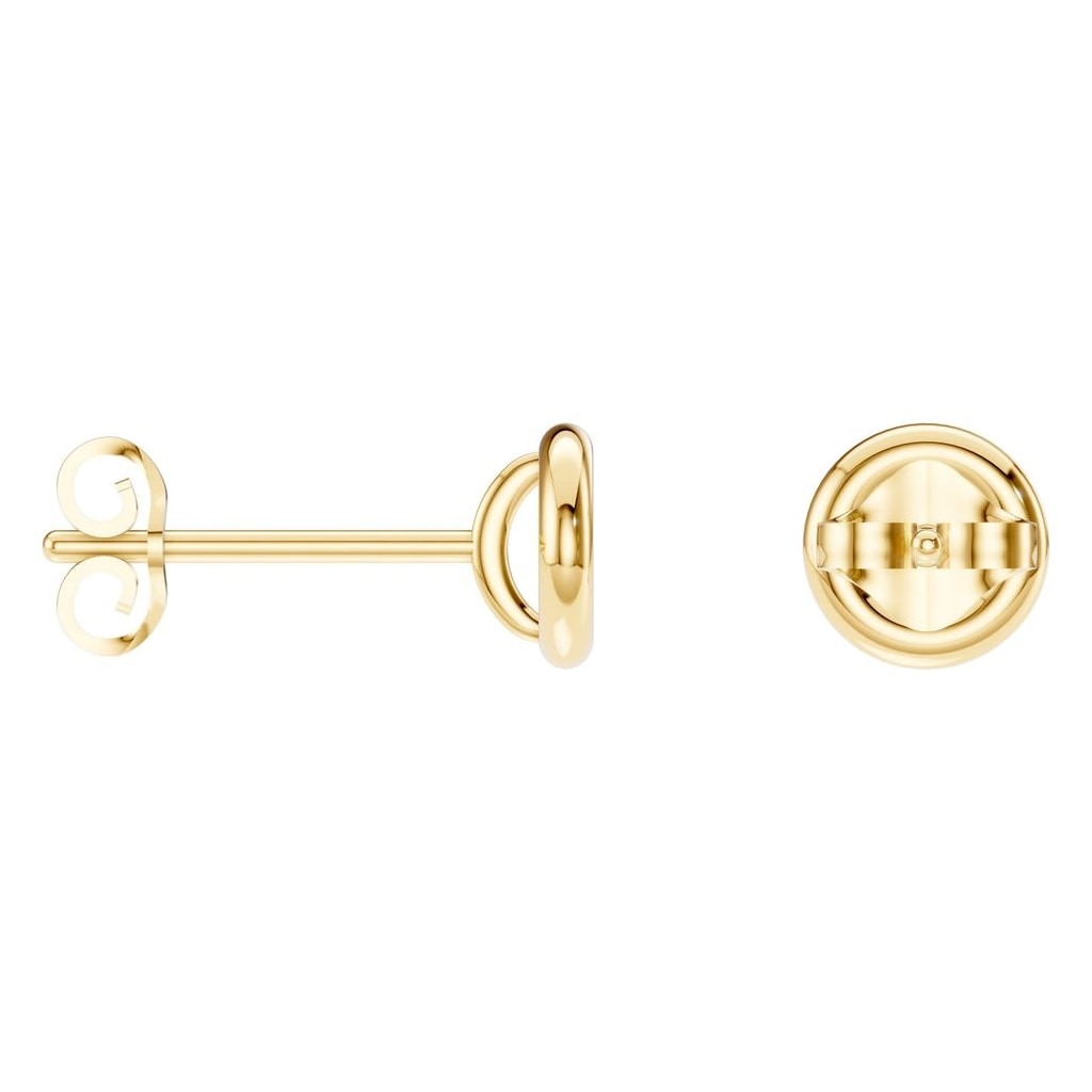 EA-5172 Yellow Gold Earrings UNSET - ANGLE