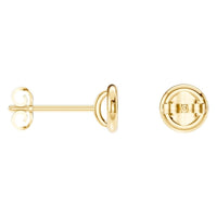 EA-5172 Yellow Gold Earrings UNSET - ANGLE