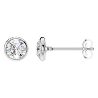 EA-5172 White Gold Earrings SET - Main View