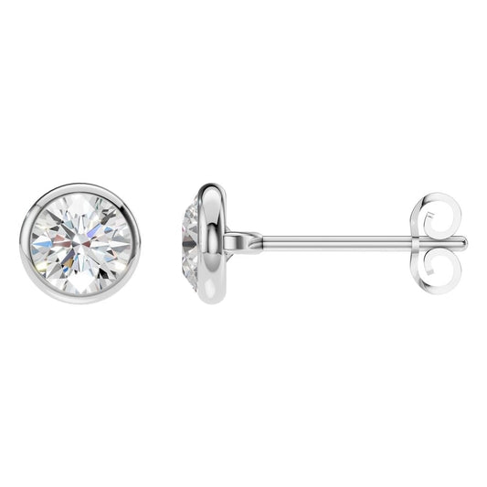 EA-5172 White Gold Earrings SET - Main View