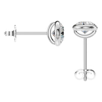 EA-5172 White Gold Earrings SET - BACK