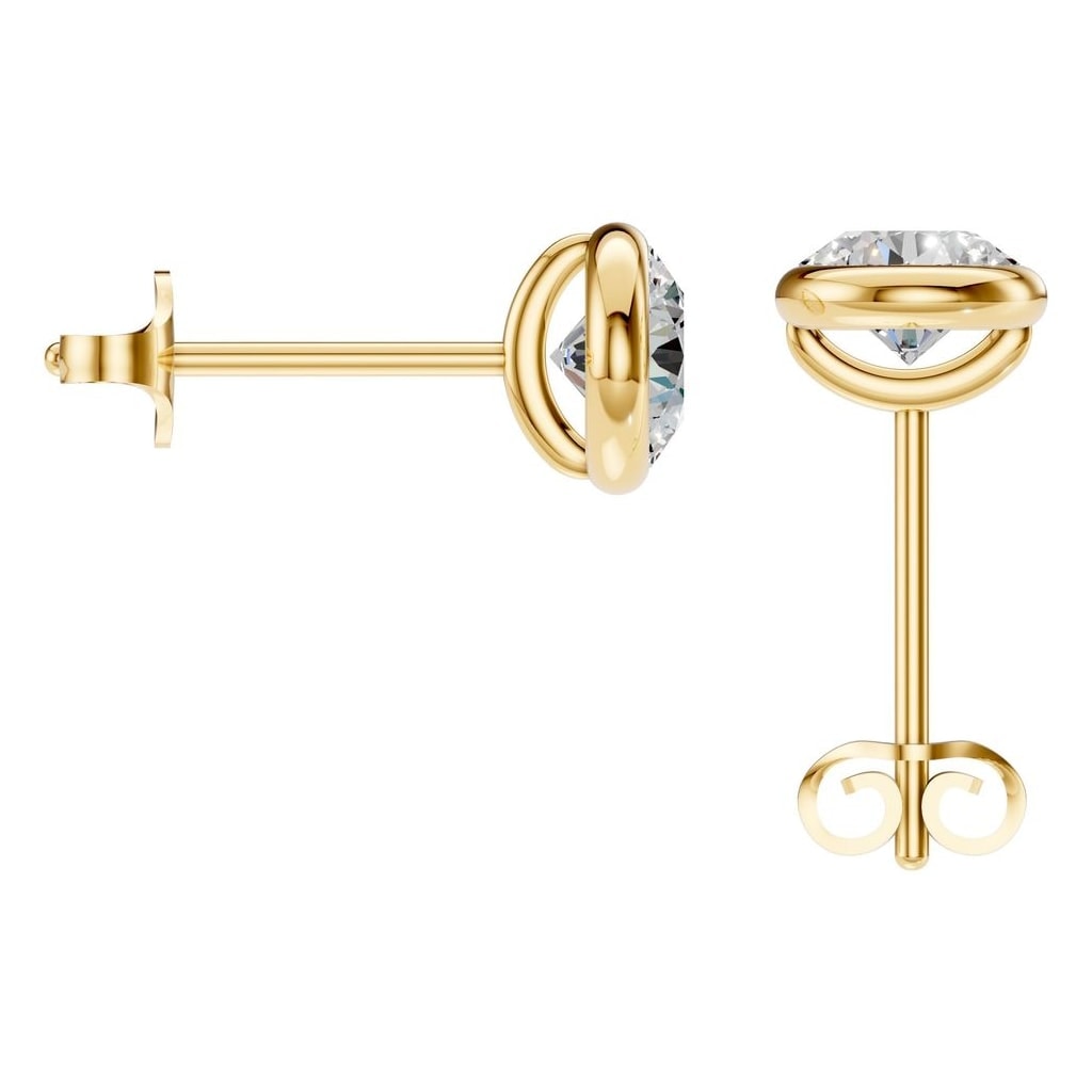 EA-5172 Yellow Gold Earrings SET - BACK