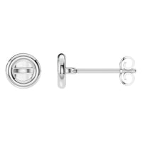 EA-5172 White Gold Earrings UNSET - Main View