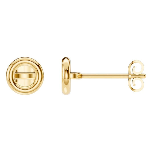 EA-5172 Yellow Gold Earrings UNSET - Main View