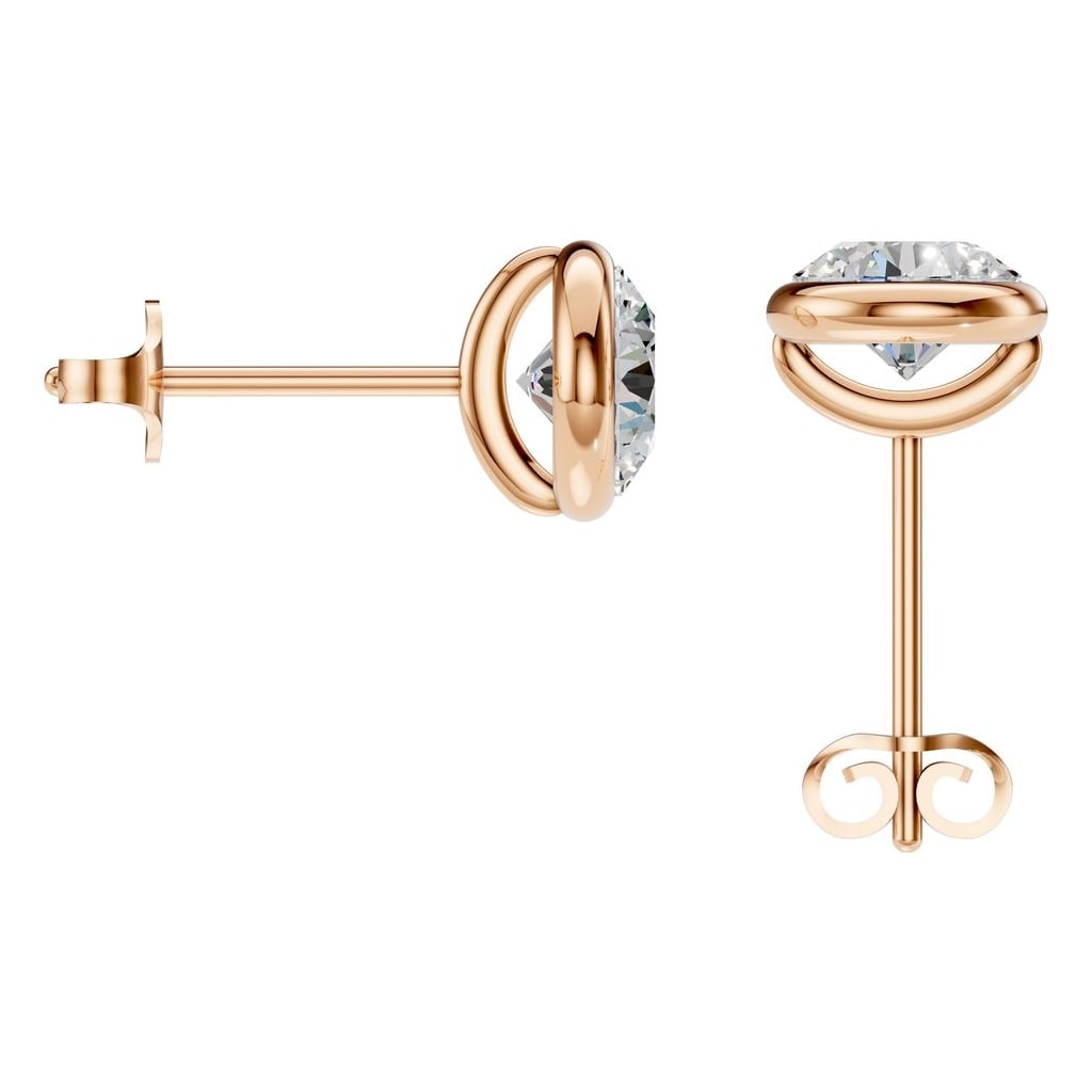 EA-5172 Rose Gold Earrings SET - BACK