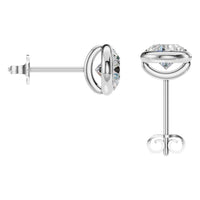 EA-5172 White Gold Earrings SET - BACK
