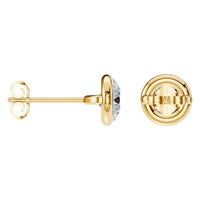 EA-5172 Yellow Gold Earrings SET - ANGLE