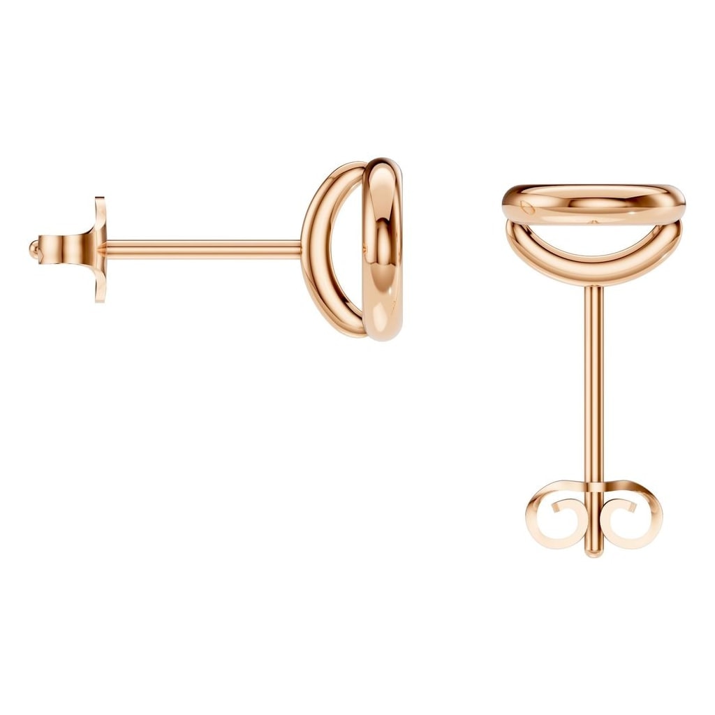 EA-5172 Rose Gold Earrings UNSET - BACK