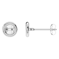 EA-5172 White Gold Earrings UNSET - Main View