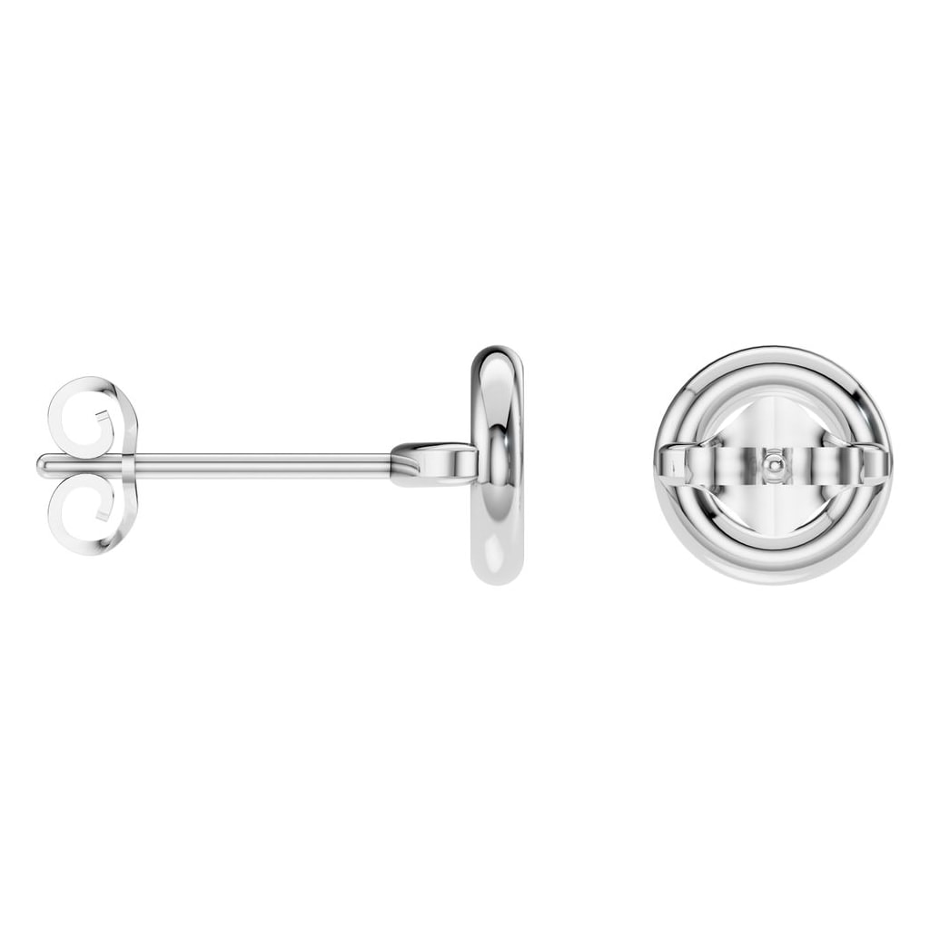 EA-5172 White Gold Earrings UNSET - ANGLE