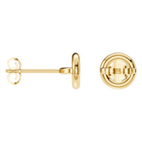 EA-5172 Yellow Gold Earrings UNSET - ANGLE