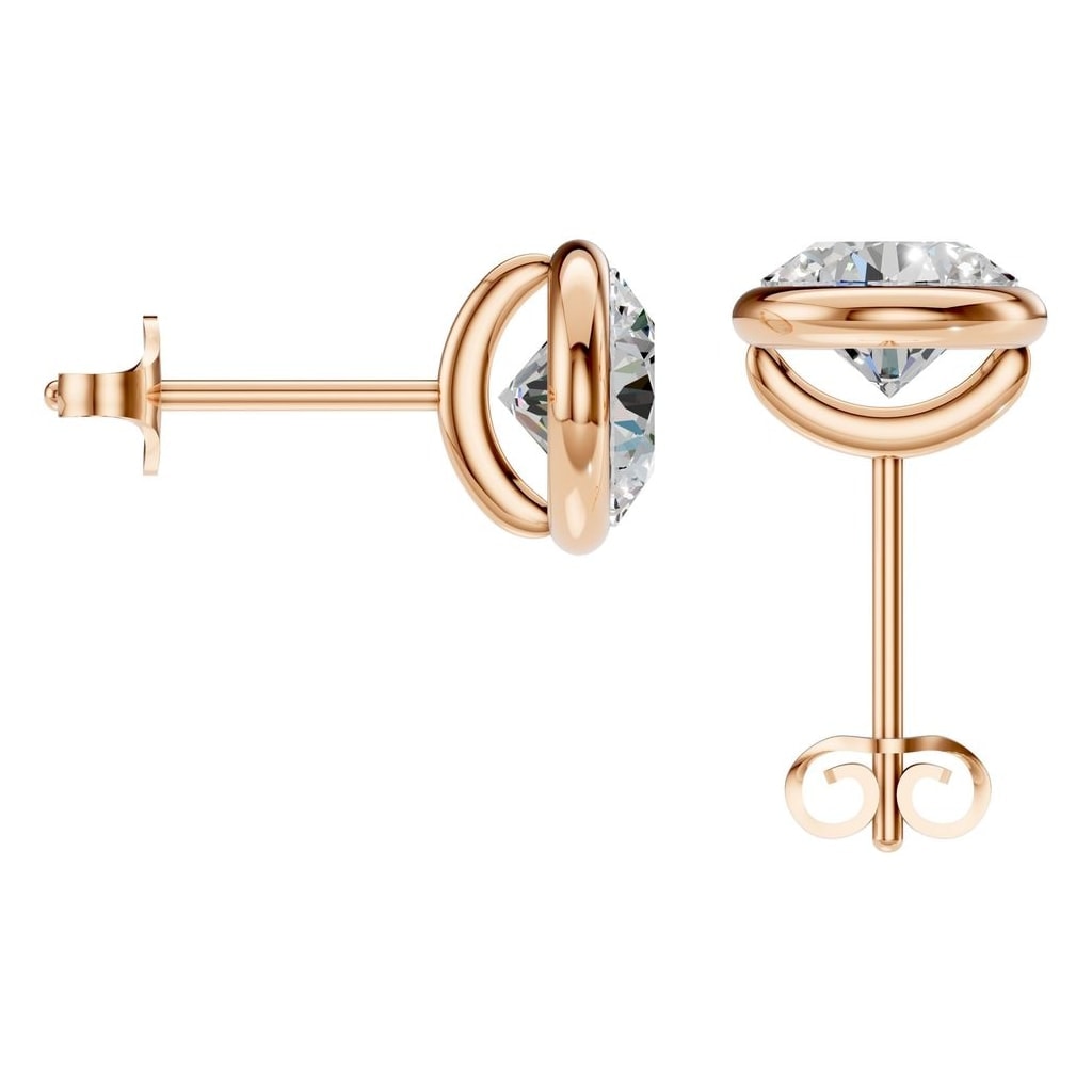 EA-5172 Rose Gold Earrings SET - BACK