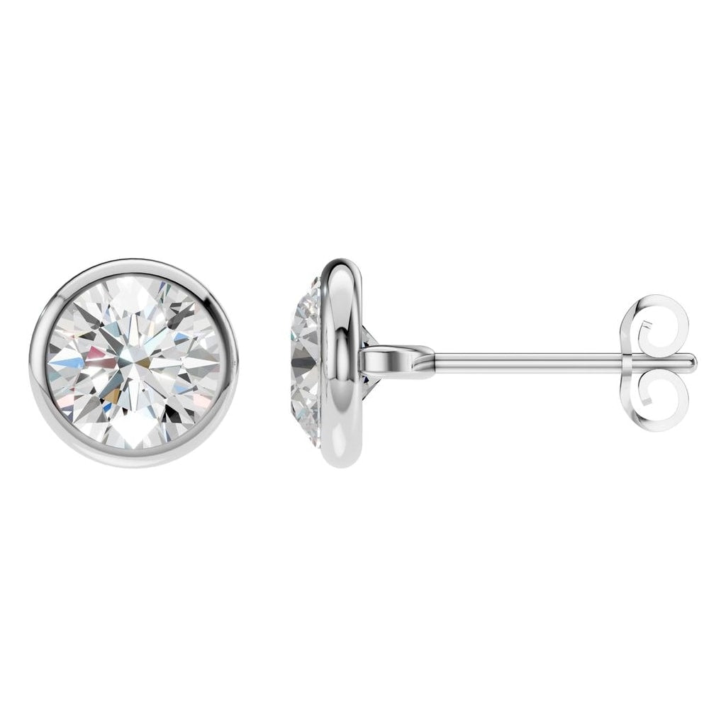 EA-5172 White Gold Earrings SET - Main View