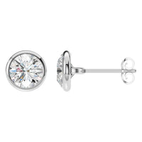 EA-5172 White Gold Earrings SET - Main View