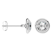 EA-5172 White Gold Earrings SET - ANGLE