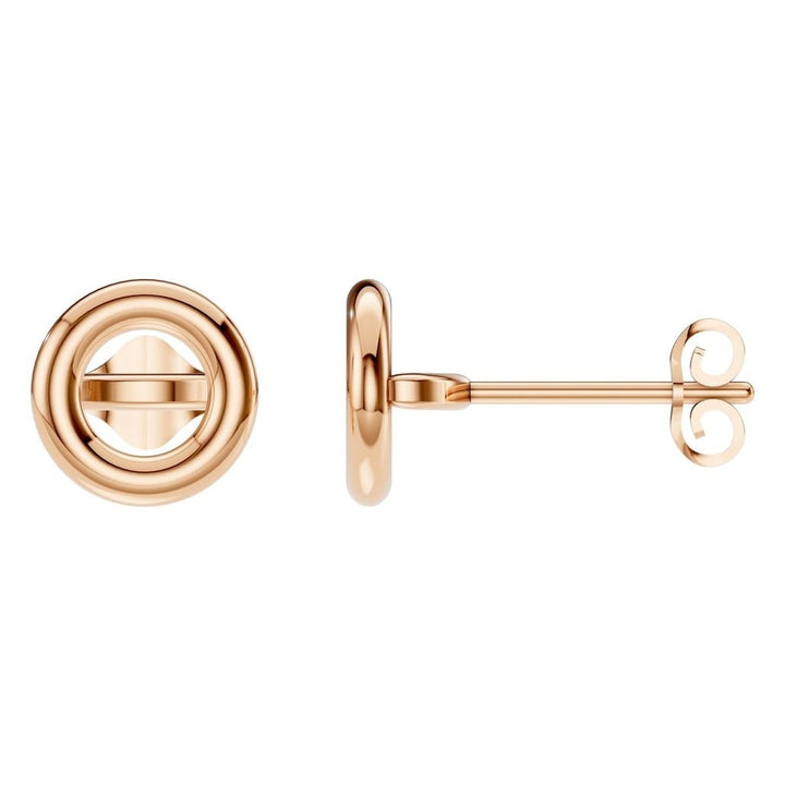 Solitaire Stud Earrings Mounting - Round 7.2mm