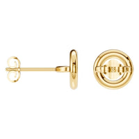 EA-5172 Yellow Gold Earrings UNSET - ANGLE