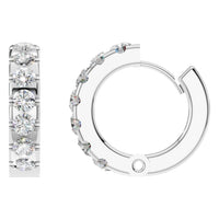 EA-5348 White Gold Earrings SET - Main View