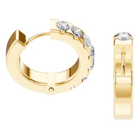 EA-5348 Yellow Gold Earrings SET - Side View