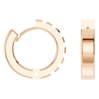 EA-5348 Rose Gold Earrings UNSET - Angle View