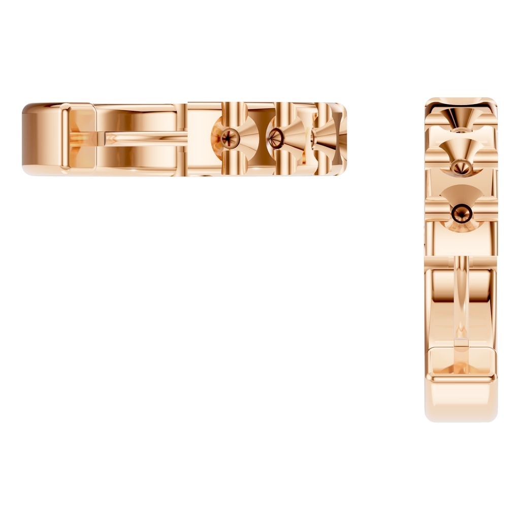 EA-5348 Rose Gold Earrings UNSET - Back View